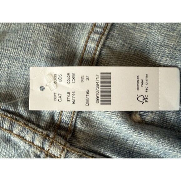J. Crew Point Sur Loose Straight Jeans Size 37 Clear Skies Wash J Crew NWT - Picture 8 of 10